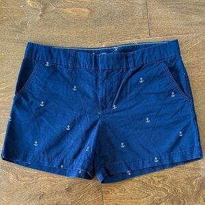 Tommy Hilfiger Dark Blue Anchor Pattern Women Shorts